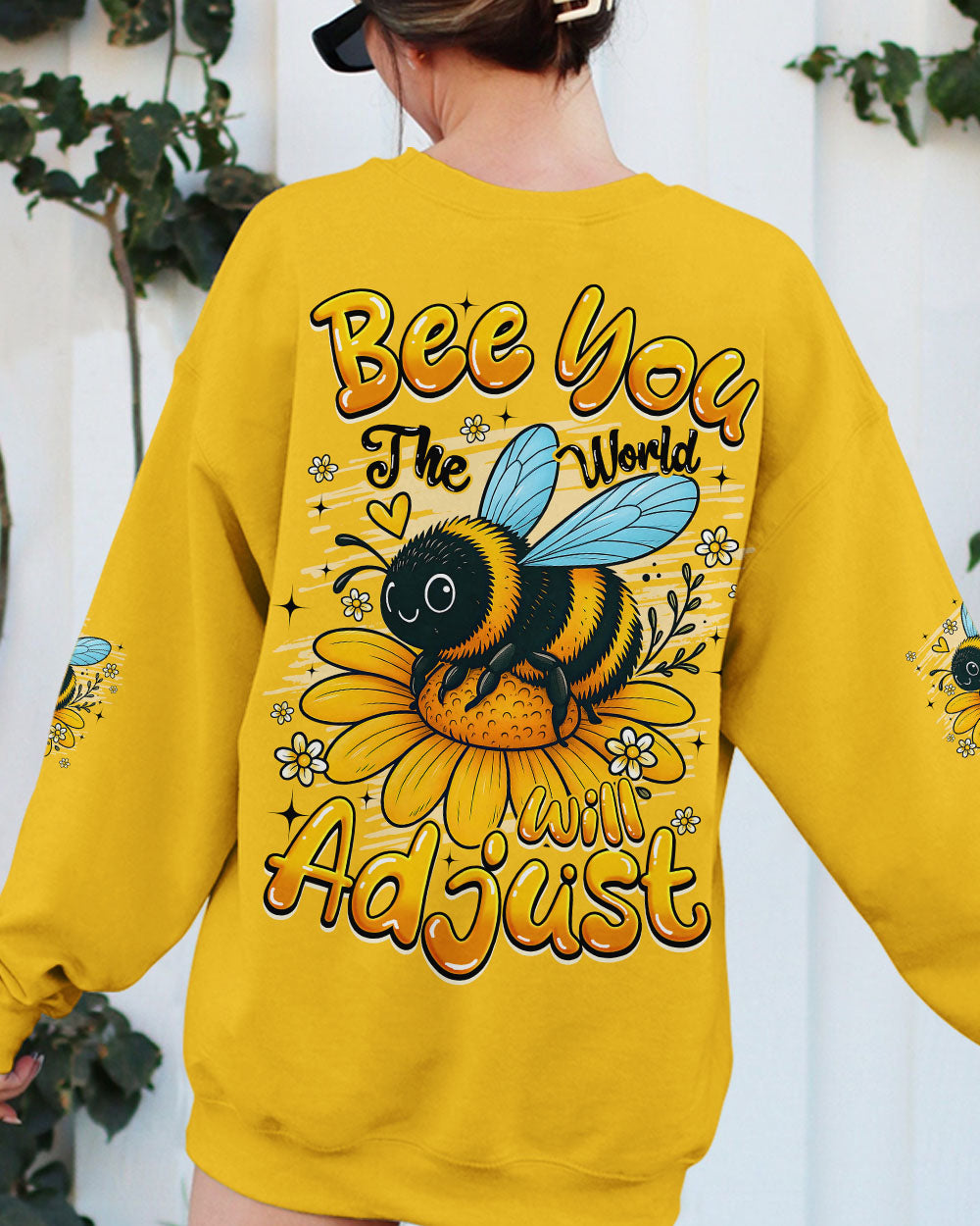 BEE YOU THE WORLD WILL ADJUST ALL OVER PRINT - TYQY1207251