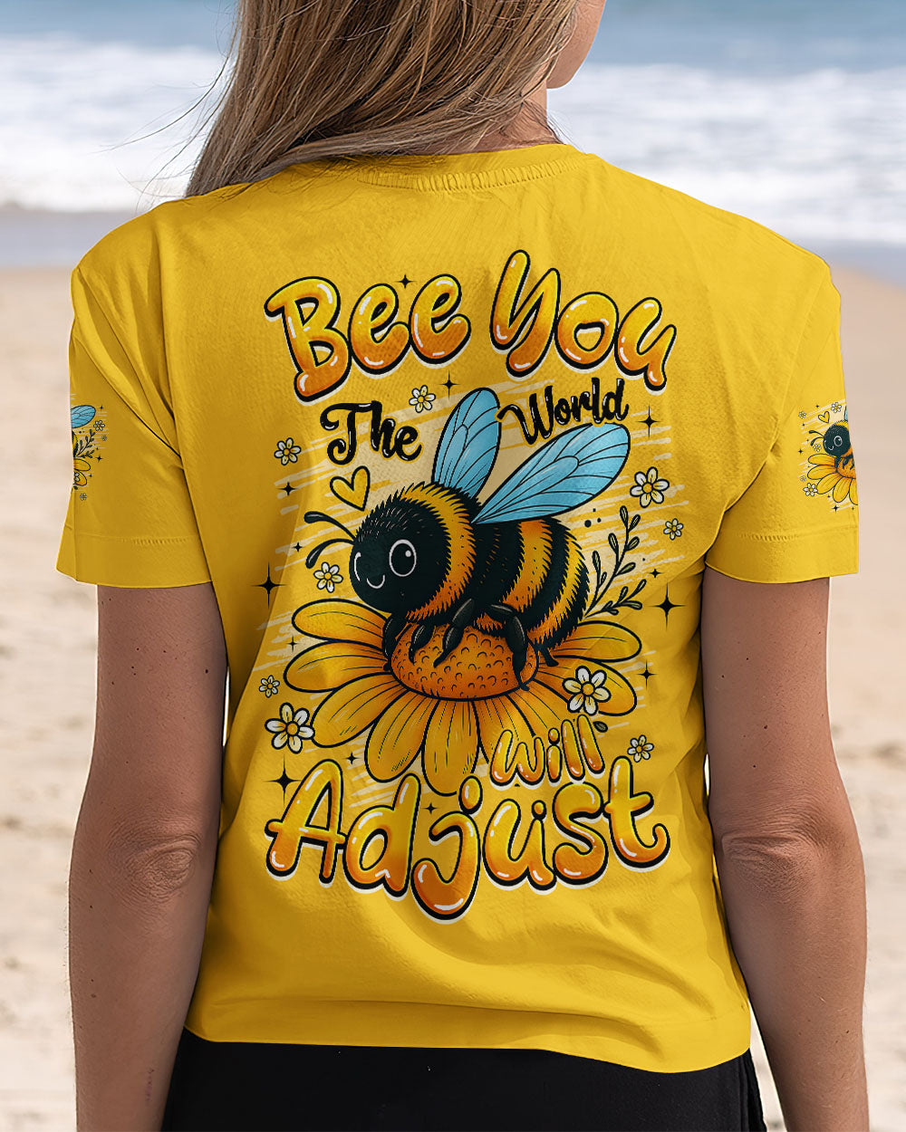 BEE YOU THE WORLD WILL ADJUST ALL OVER PRINT - TYQY1207251