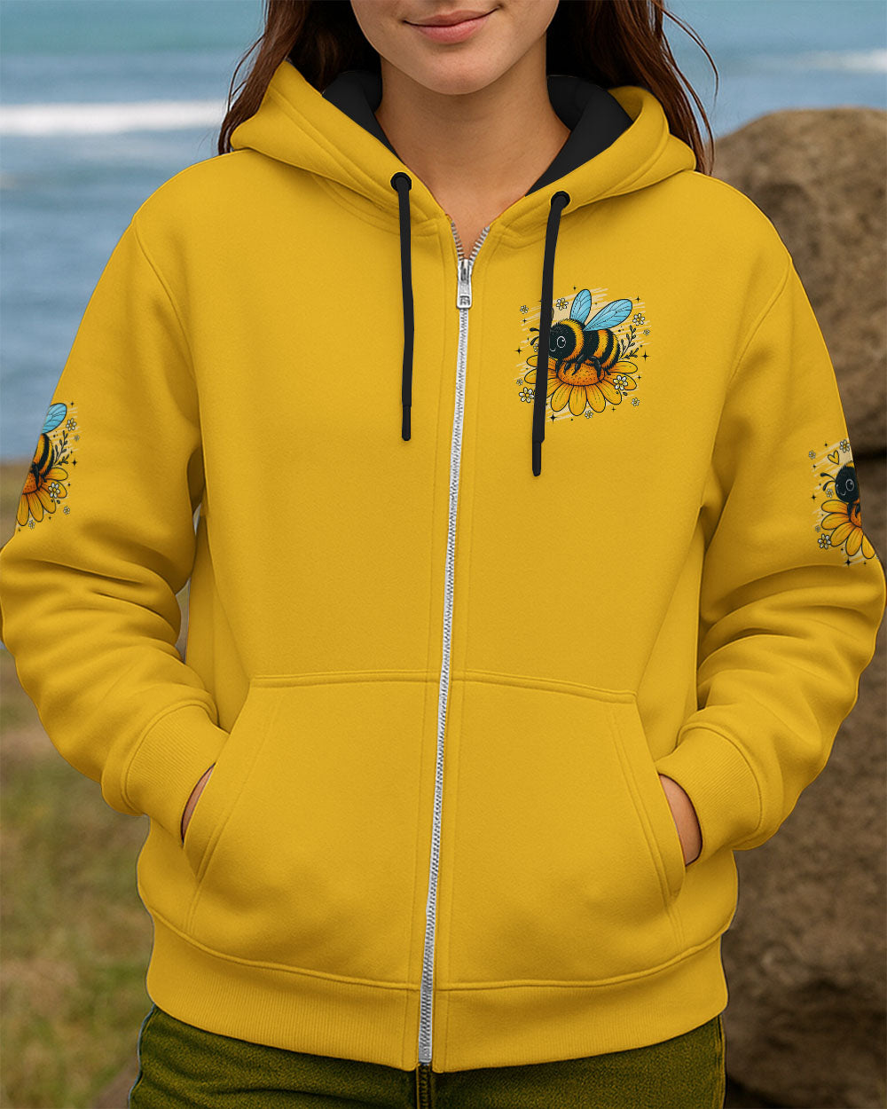 BEE YOU THE WORLD WILL ADJUST ALL OVER PRINT - TYQY1207251
