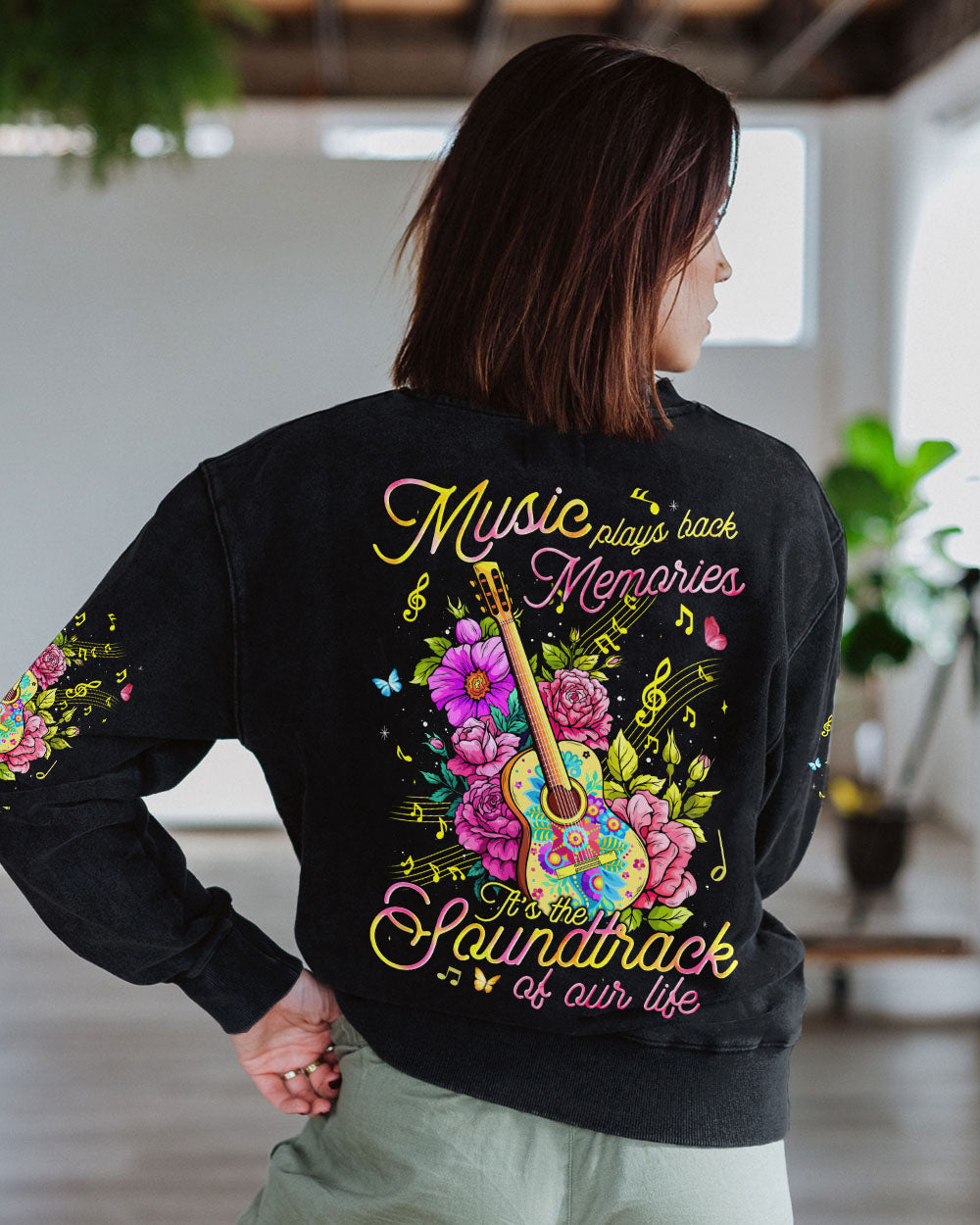 MUSIC PLAYS BACK MEMORIES ALL OVER PRINT - TYQY1208242