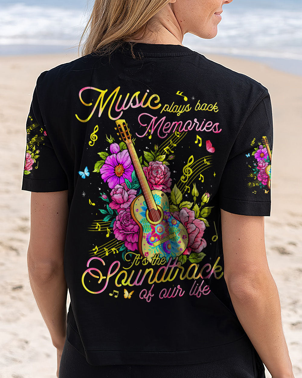 MUSIC PLAYS BACK MEMORIES ALL OVER PRINT - TYQY1208242