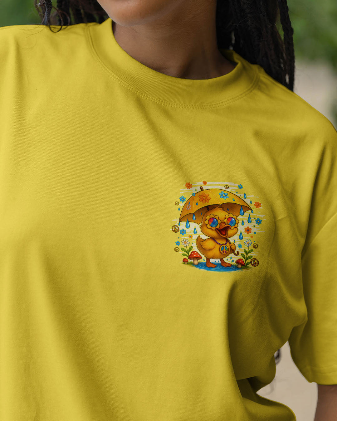 DANCE IN THE RAIN DUCK HIPPIE ALL OVER PRINT - TYQY1208251