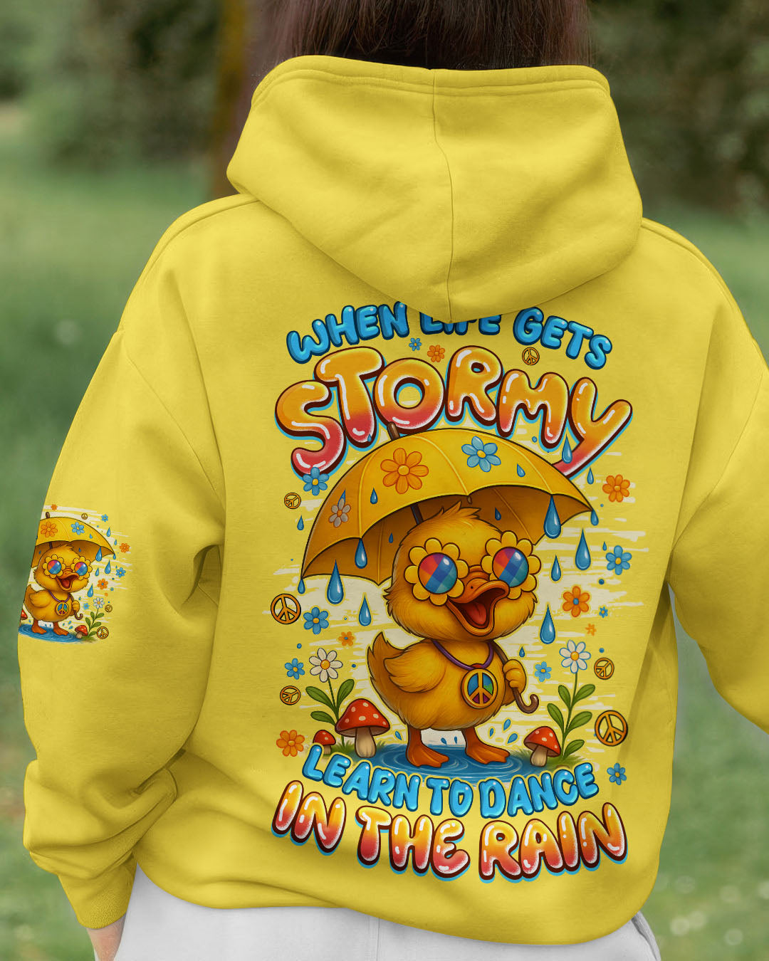 DANCE IN THE RAIN DUCK HIPPIE ALL OVER PRINT - TYQY1208251