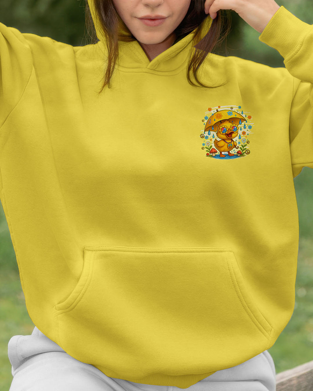 DANCE IN THE RAIN DUCK HIPPIE ALL OVER PRINT - TYQY1208251