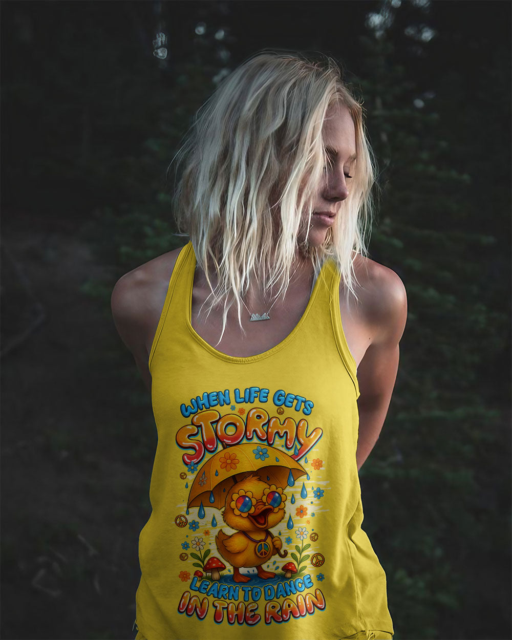 DANCE IN THE RAIN DUCK HIPPIE ALL OVER PRINT - TYQY1208251
