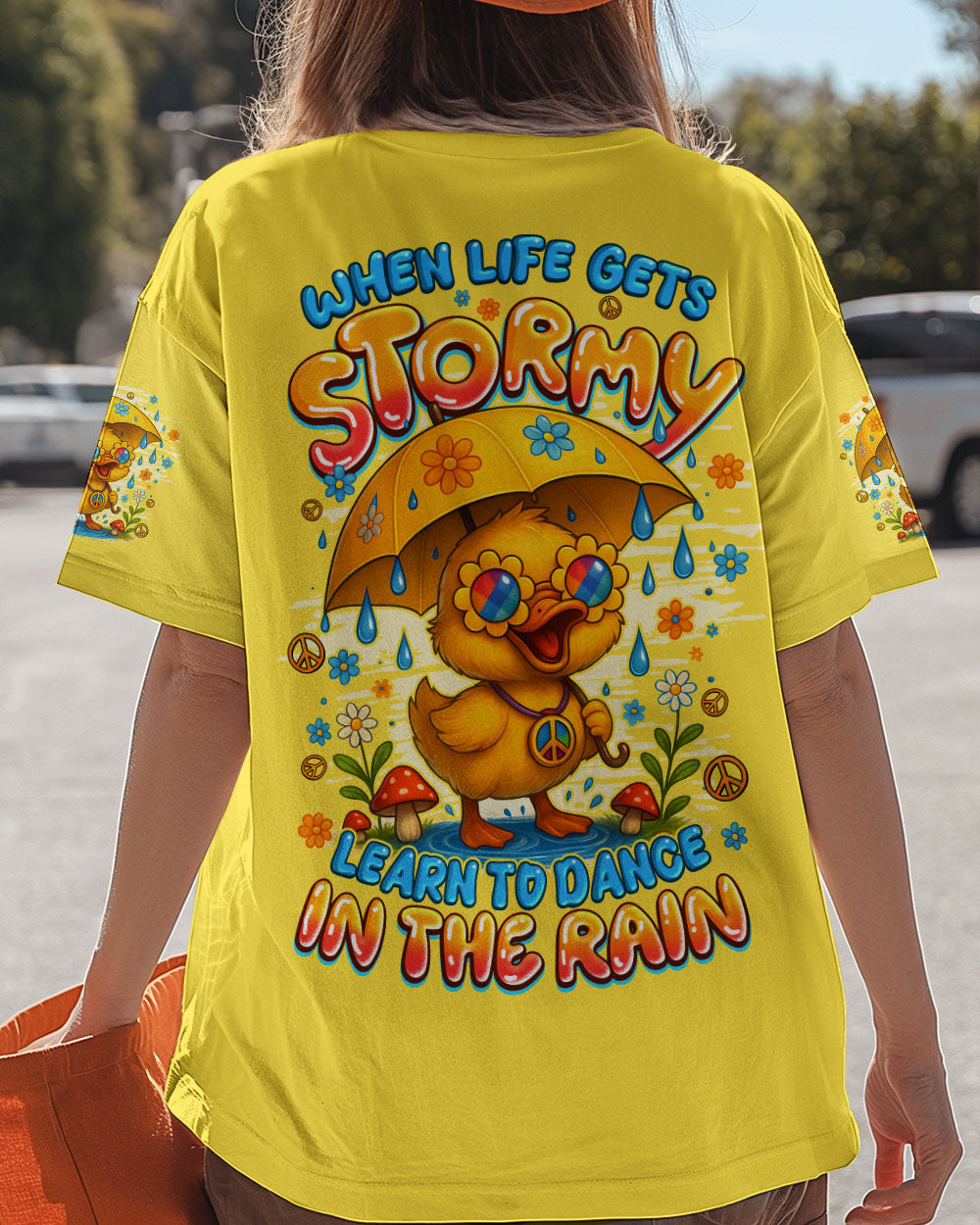 DANCE IN THE RAIN DUCK HIPPIE ALL OVER PRINT - TYQY1208251