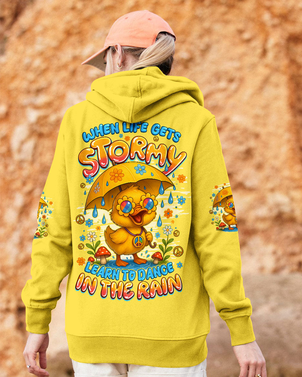 DANCE IN THE RAIN DUCK HIPPIE ALL OVER PRINT - TYQY1208251