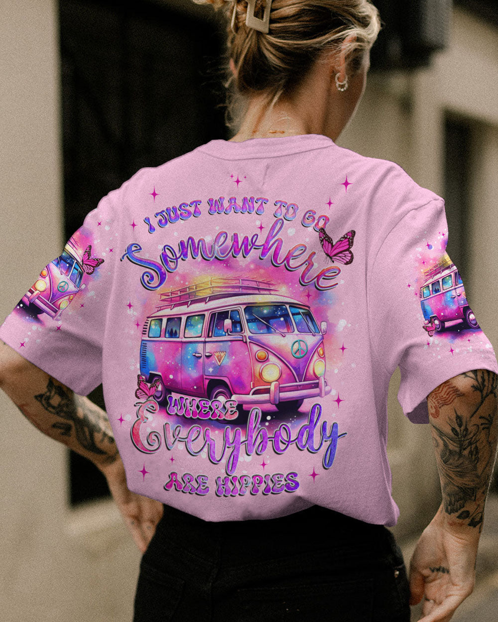 EVERYBODY ARE HIPPIES ALL OVER PRINT - TYQY1209232