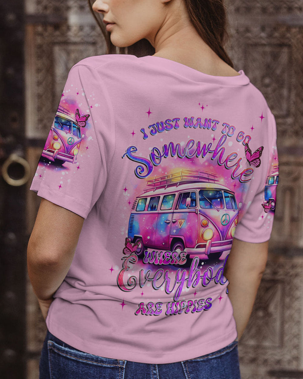 EVERYBODY ARE HIPPIES ALL OVER PRINT - TYQY1209232