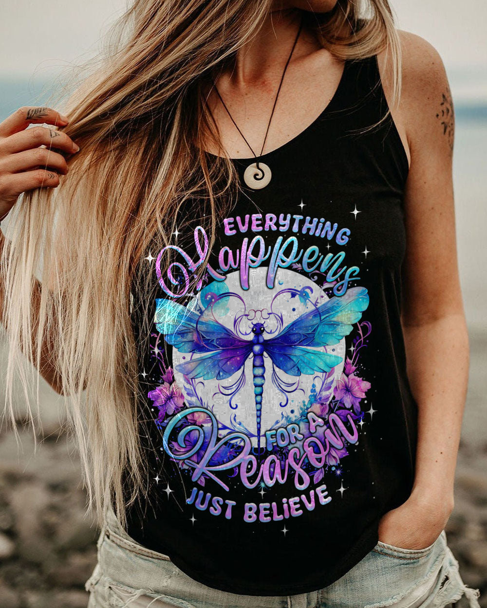 JUST BELIEVE DRAGONFLY ALL OVER PRINT - TYQY1209233