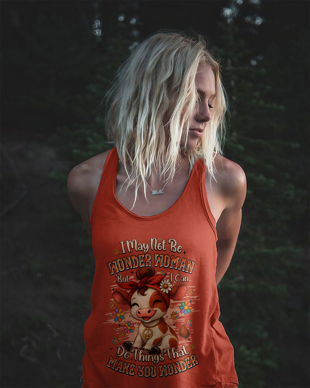 I MAY NOT BE WONDER WOMAN COW ALL OVER PRINT - TYQY1209253