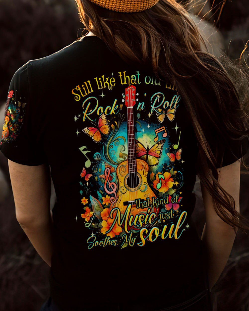 MUSIC SOOTHES THE SOUL GUITAR ALL OVER PRINT - TYQY1210233