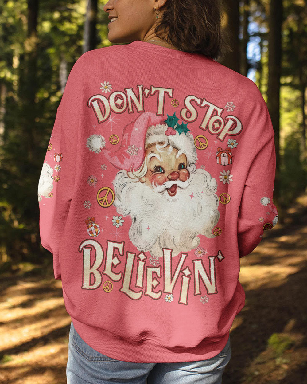 DON'T STOP BELIEVING CHRISTMAS ALL OVER PRINT - TYQY1211241