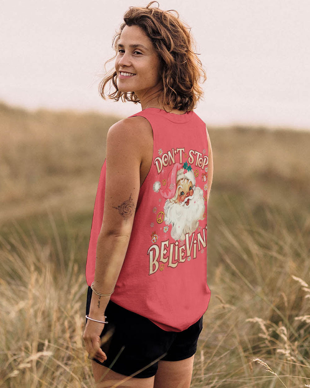 DON'T STOP BELIEVING CHRISTMAS ALL OVER PRINT - TYQY1211241