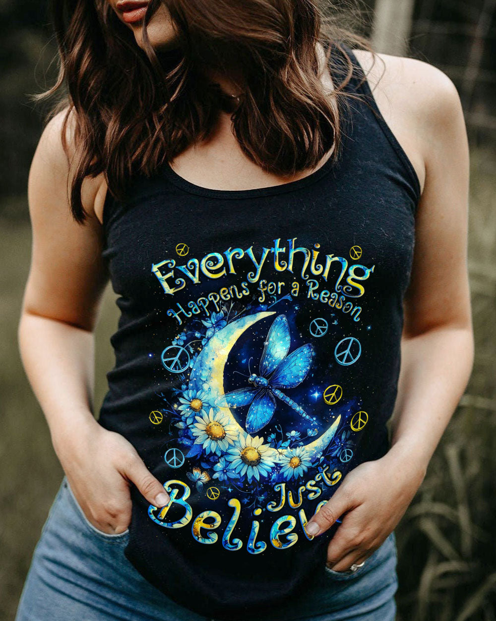 JUST BELIEVE DRAGONFLY ALL OVER PRINT - TYQY1212243