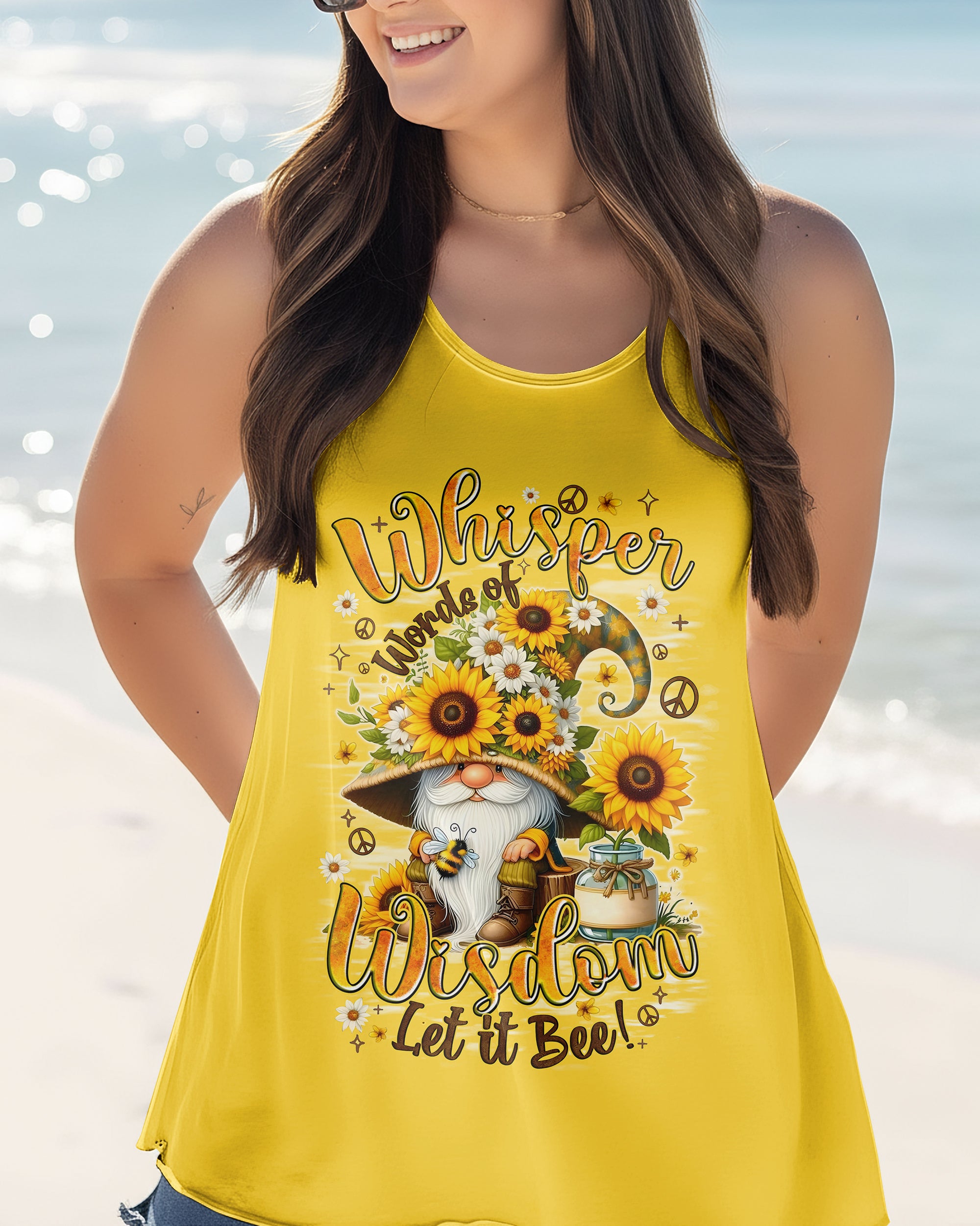 WHISPER WORDS OF WISDOM LET IT BEE GNOME ALL OVER PRINT - TYQY1301262