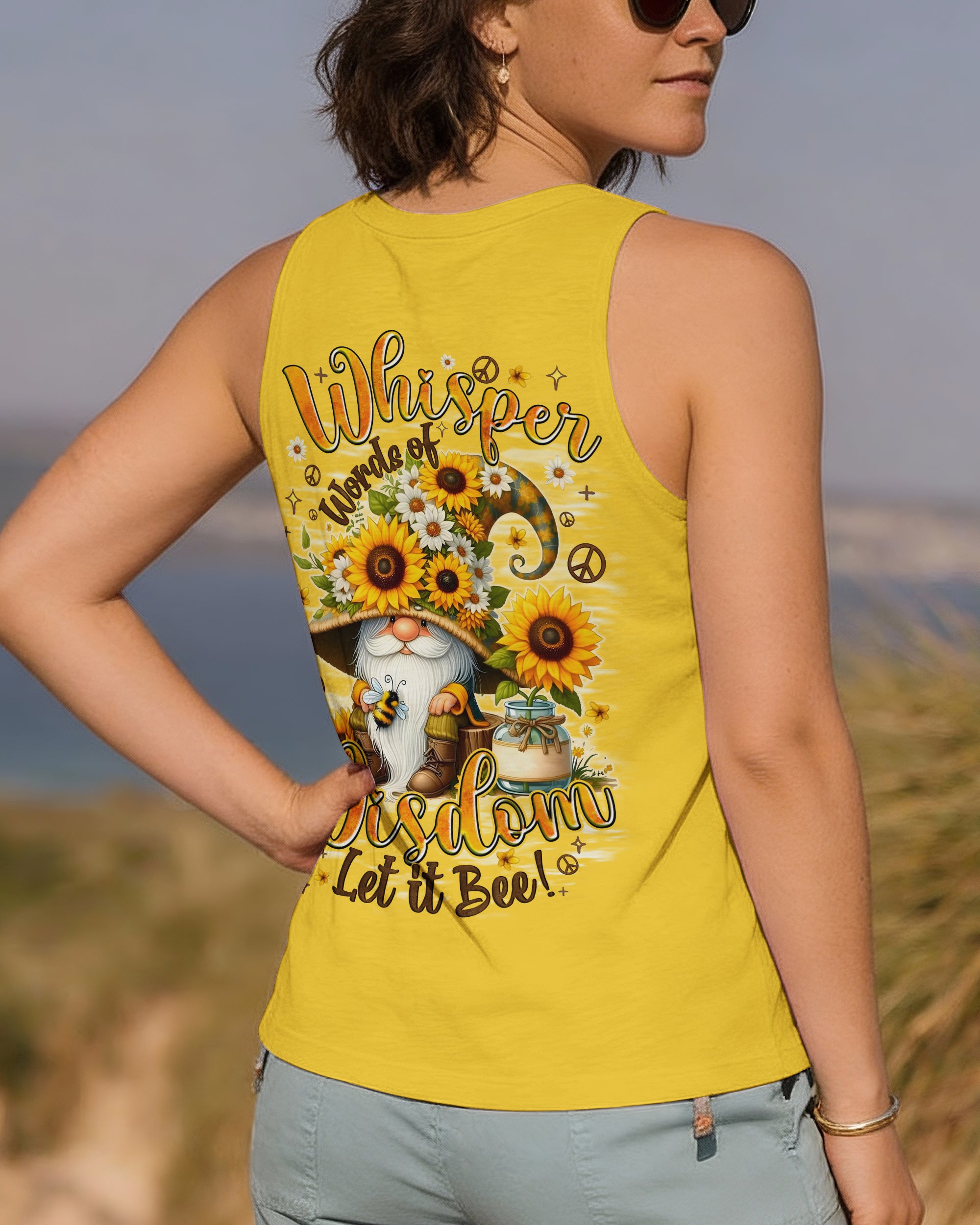 WHISPER WORDS OF WISDOM LET IT BEE GNOME ALL OVER PRINT - TYQY1301262