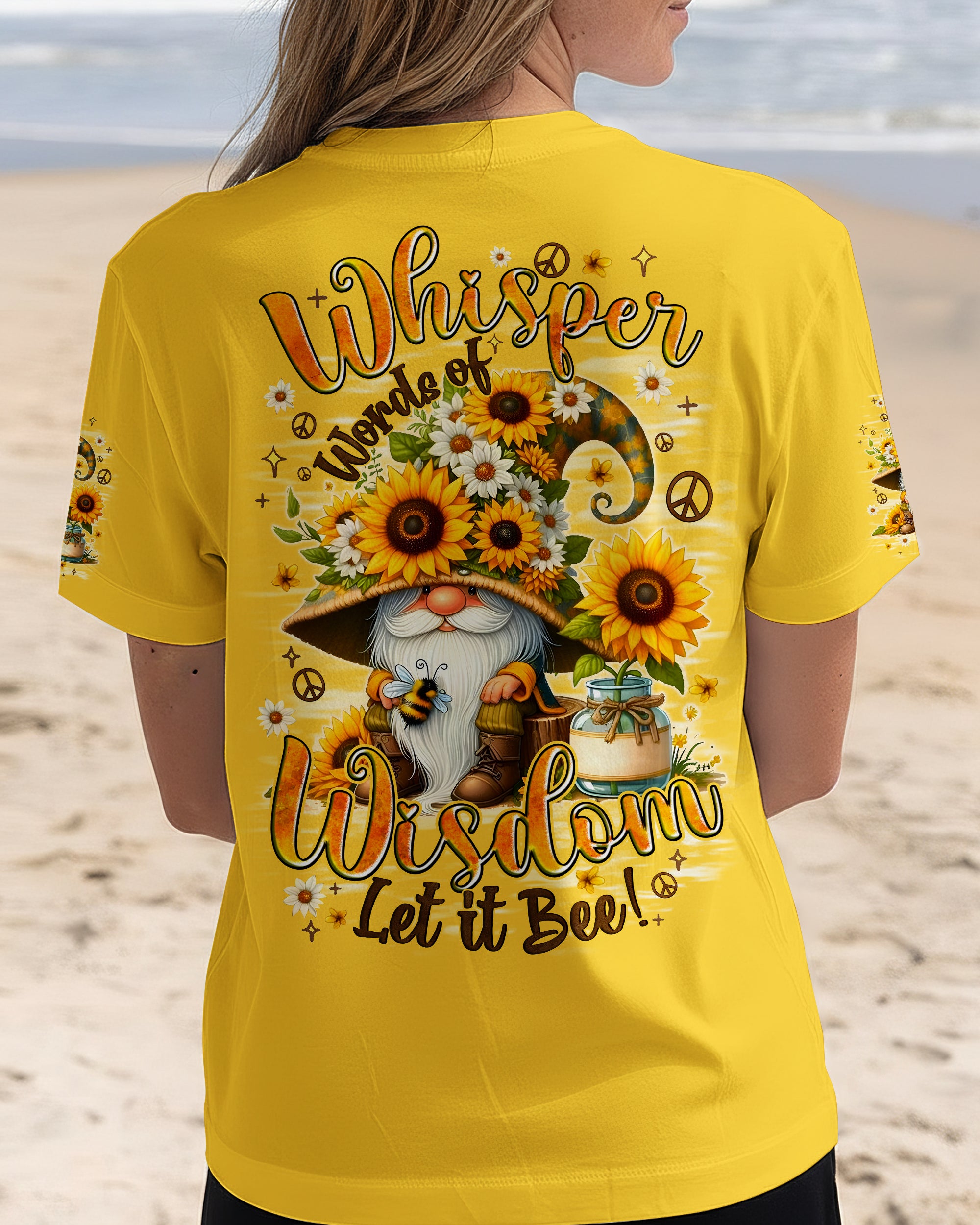 WHISPER WORDS OF WISDOM LET IT BEE GNOME ALL OVER PRINT - TYQY1301262