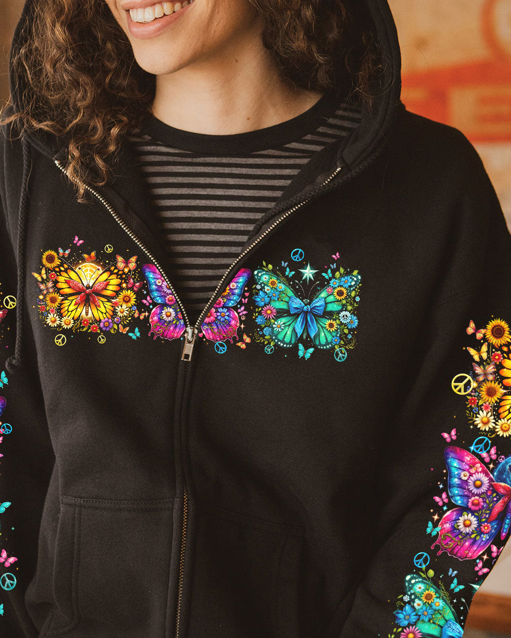 LIVE BY THE SUN BUTTERFLIES ALL OVER PRINT - TYQY1306244