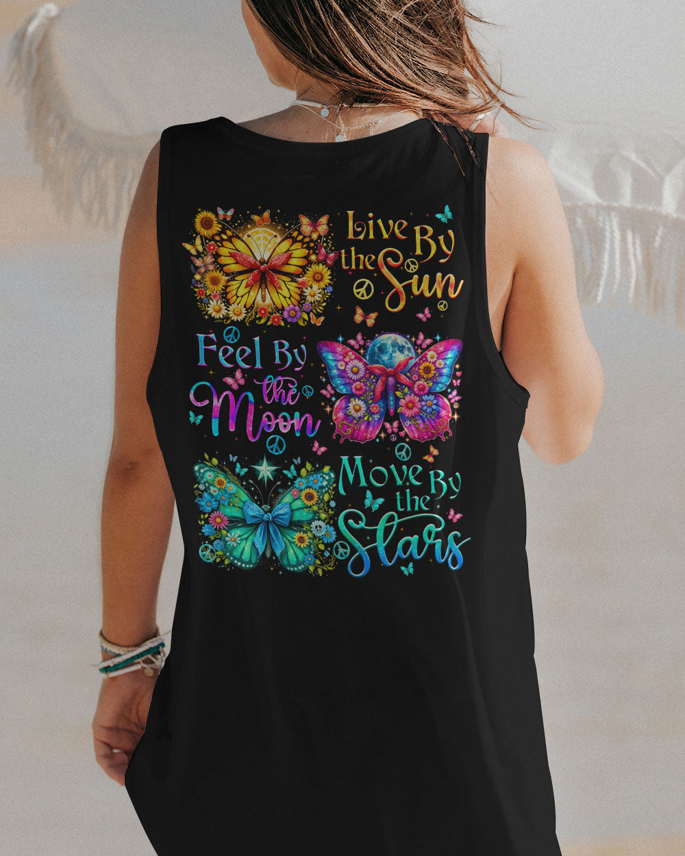 LIVE BY THE SUN BUTTERFLIES ALL OVER PRINT - TYQY1306244