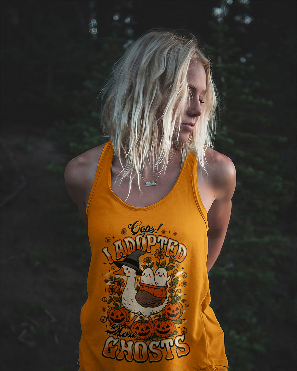 OOPS I ADOPTED MORE GHOSTS DUCK HIPPIE HALLOWEEN ALL OVER PRINT - TYQY1308253