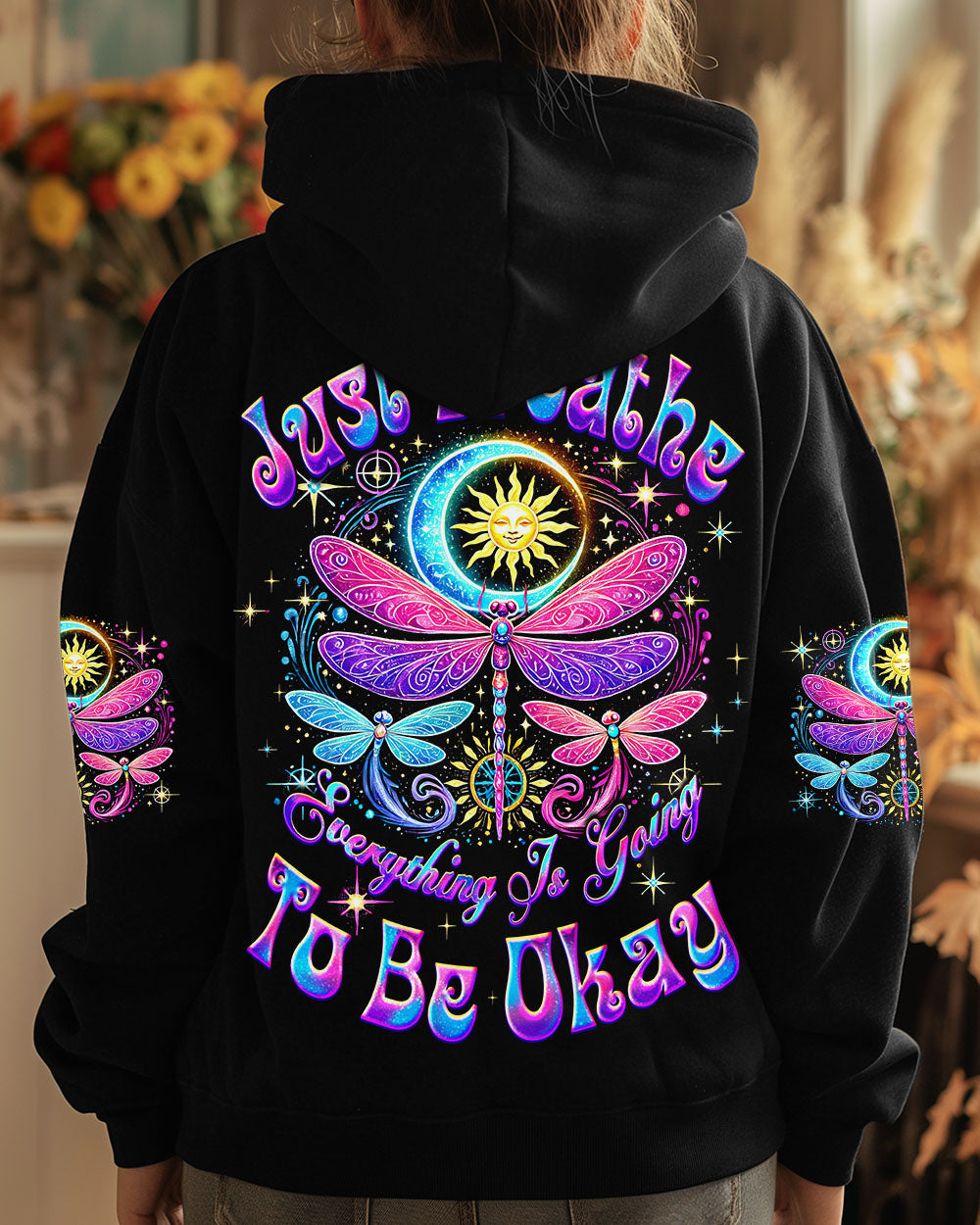 JUST BREATHE DRAGONFLY ALL OVER PRINT - TYQY1403252