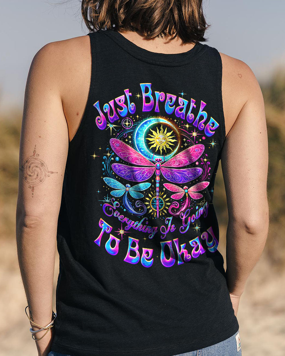 JUST BREATHE DRAGONFLY ALL OVER PRINT - TYQY1403252