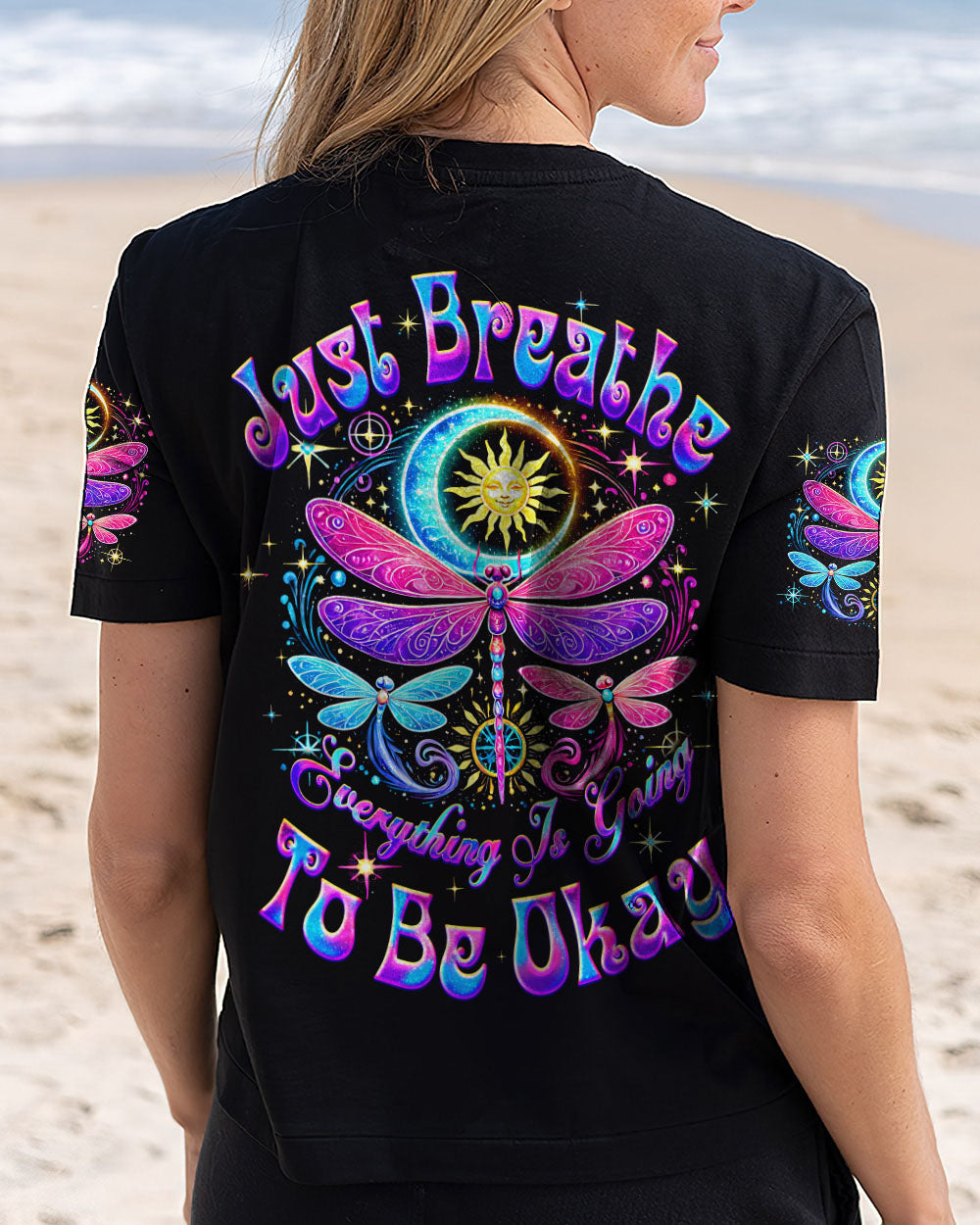 JUST BREATHE DRAGONFLY ALL OVER PRINT - TYQY1403252