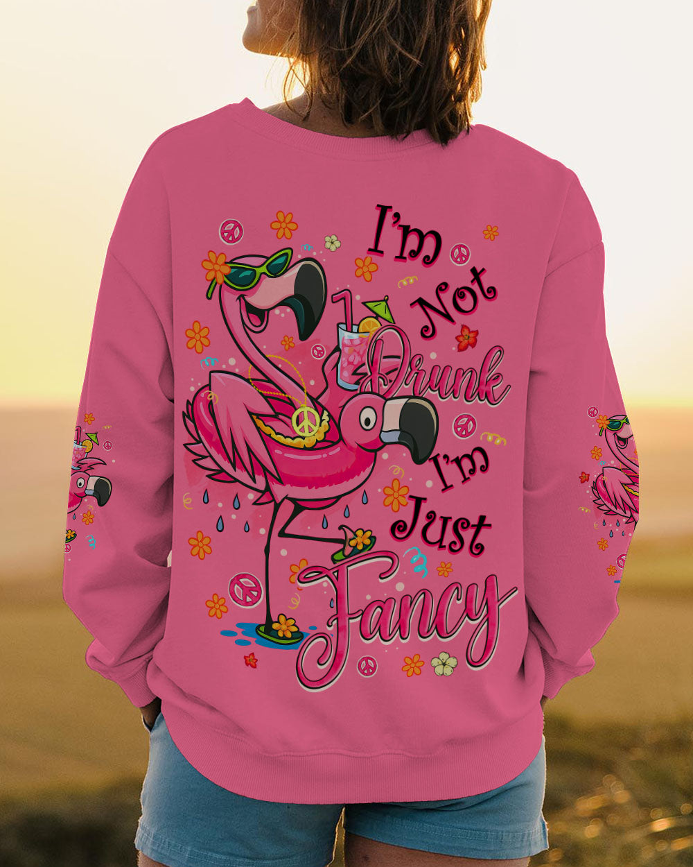 I'M JUST FANCY FLAMINGO ALL OVER PRINT - TYQY1404252