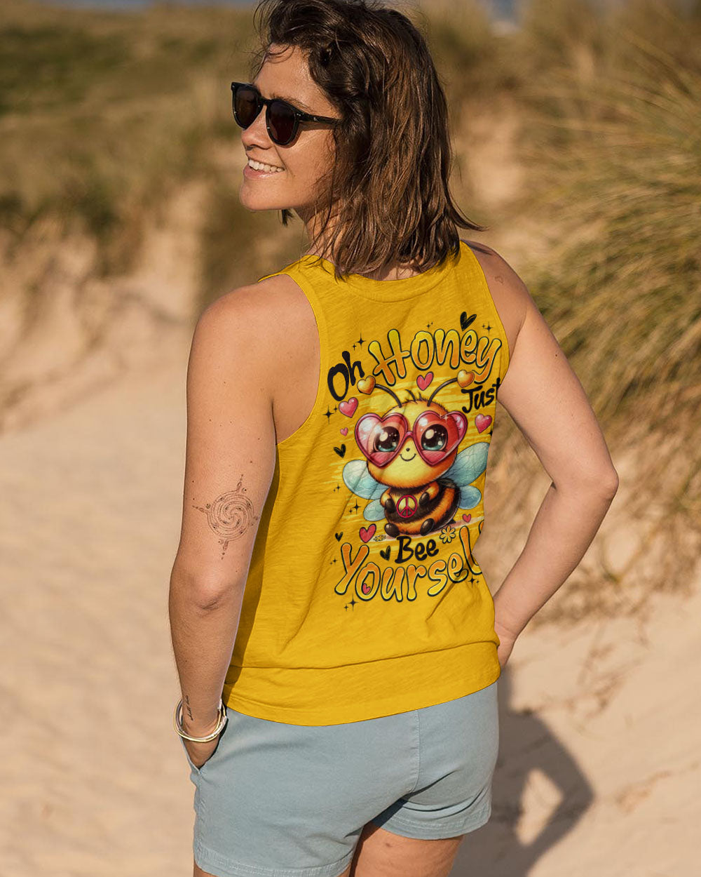 OH HONEY JUST BEE YOURSELF ALL OVER PRINT - TYQY1406253
