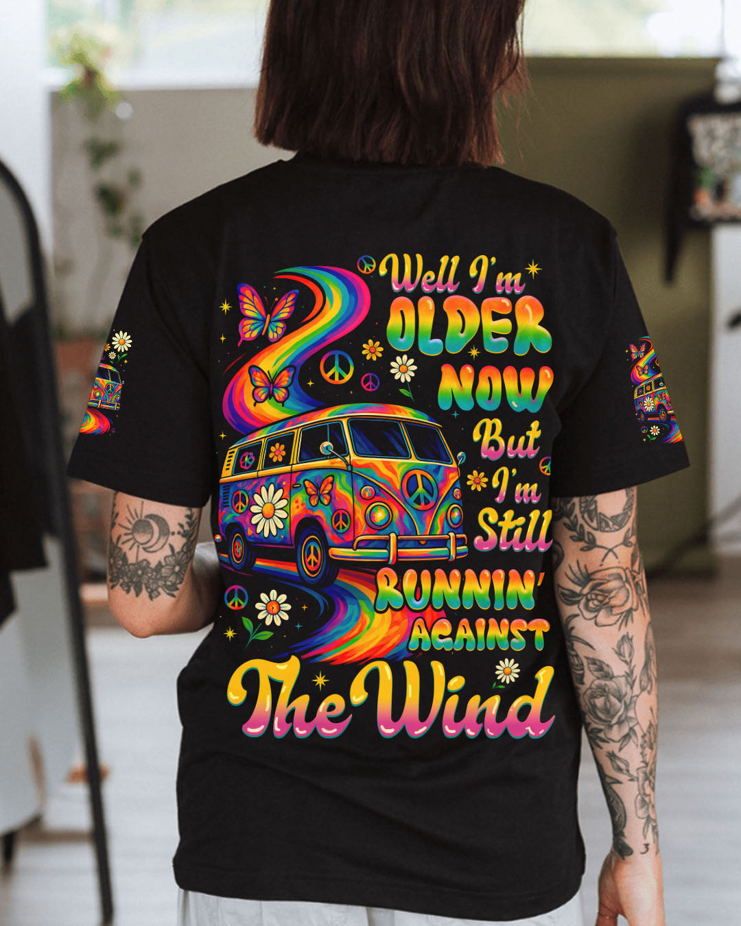 RUNNING AGAINST THE WIND ALL OVER PRINT - TYQY1407251