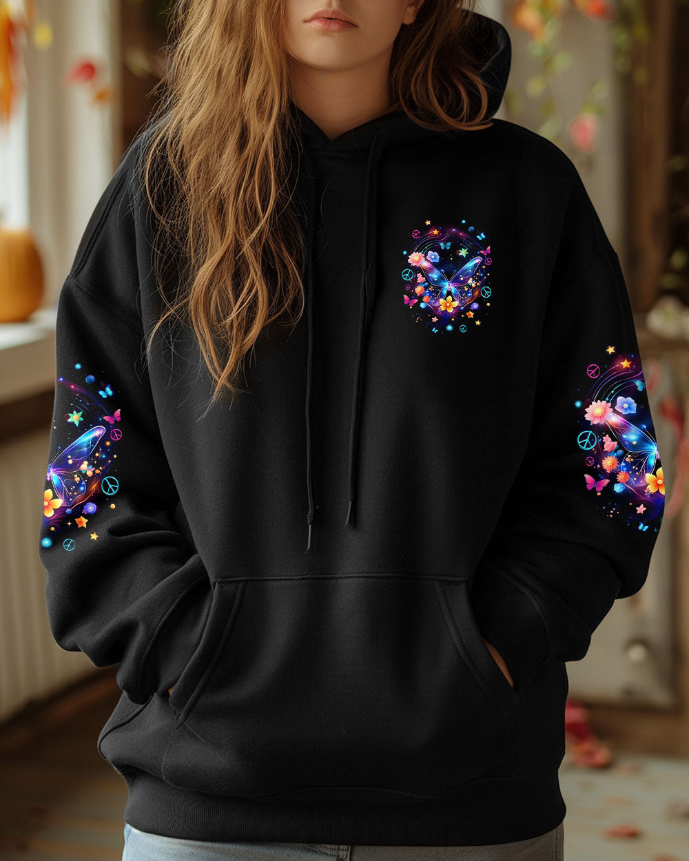JUST BREATHE BUTTERFLY ALL OVER PRINT - TYQY1410244