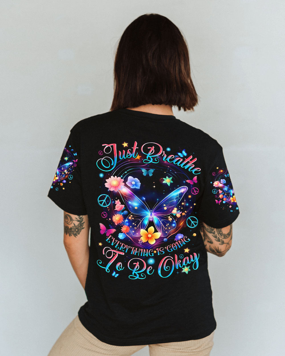 JUST BREATHE BUTTERFLY ALL OVER PRINT - TYQY1410244