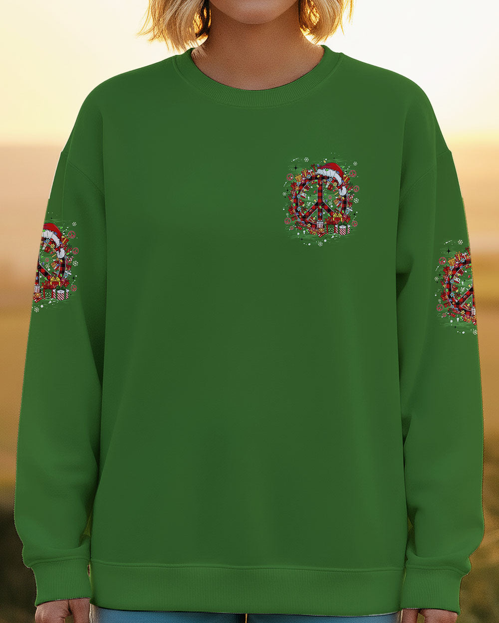 IMAGINE ALL THE PEOPLE LIVING LIFE IN PEACE CHRISTMAS TIE DYE ALL OVER PRINT - TYQY1411251