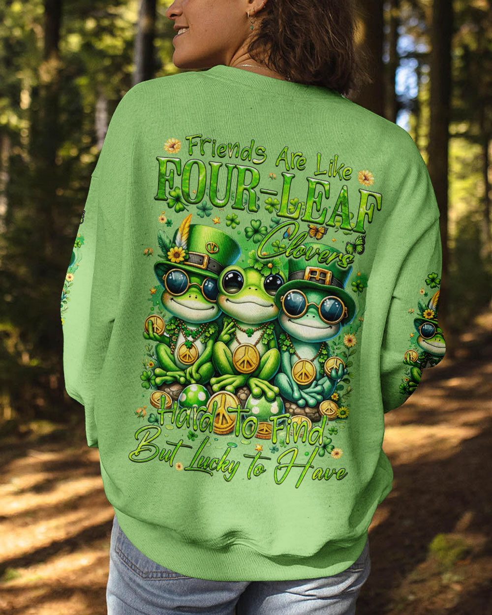 FRIENDS ARE LIKE FOUR-LEAF CLOVERS PATRICK'S DAY ALL OVER PRINT - TYQY1501242