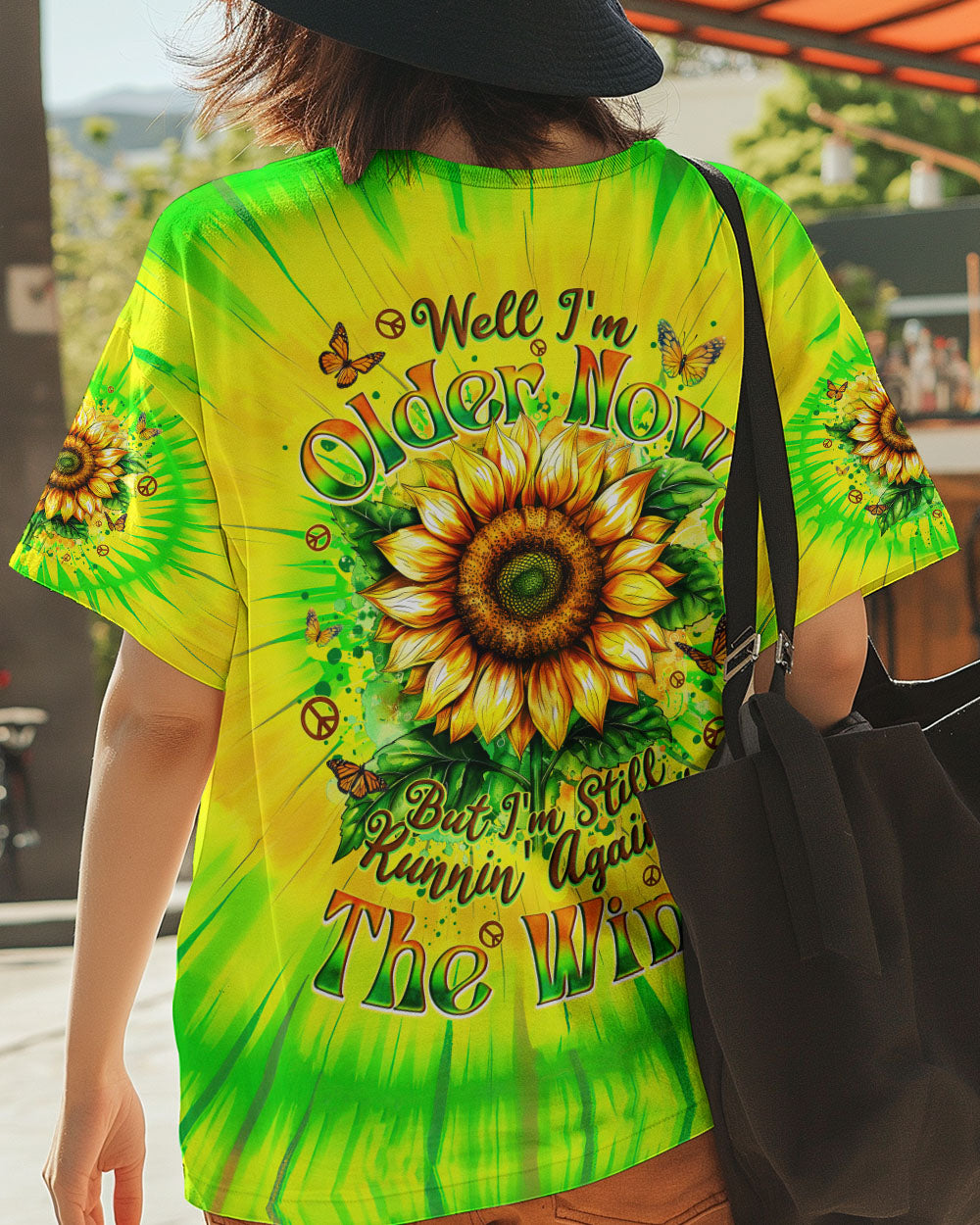 RUNNING AGAINST THE WIND SUNFLOWER TIE DYE ALL OVER PRINT - TYQY1501252