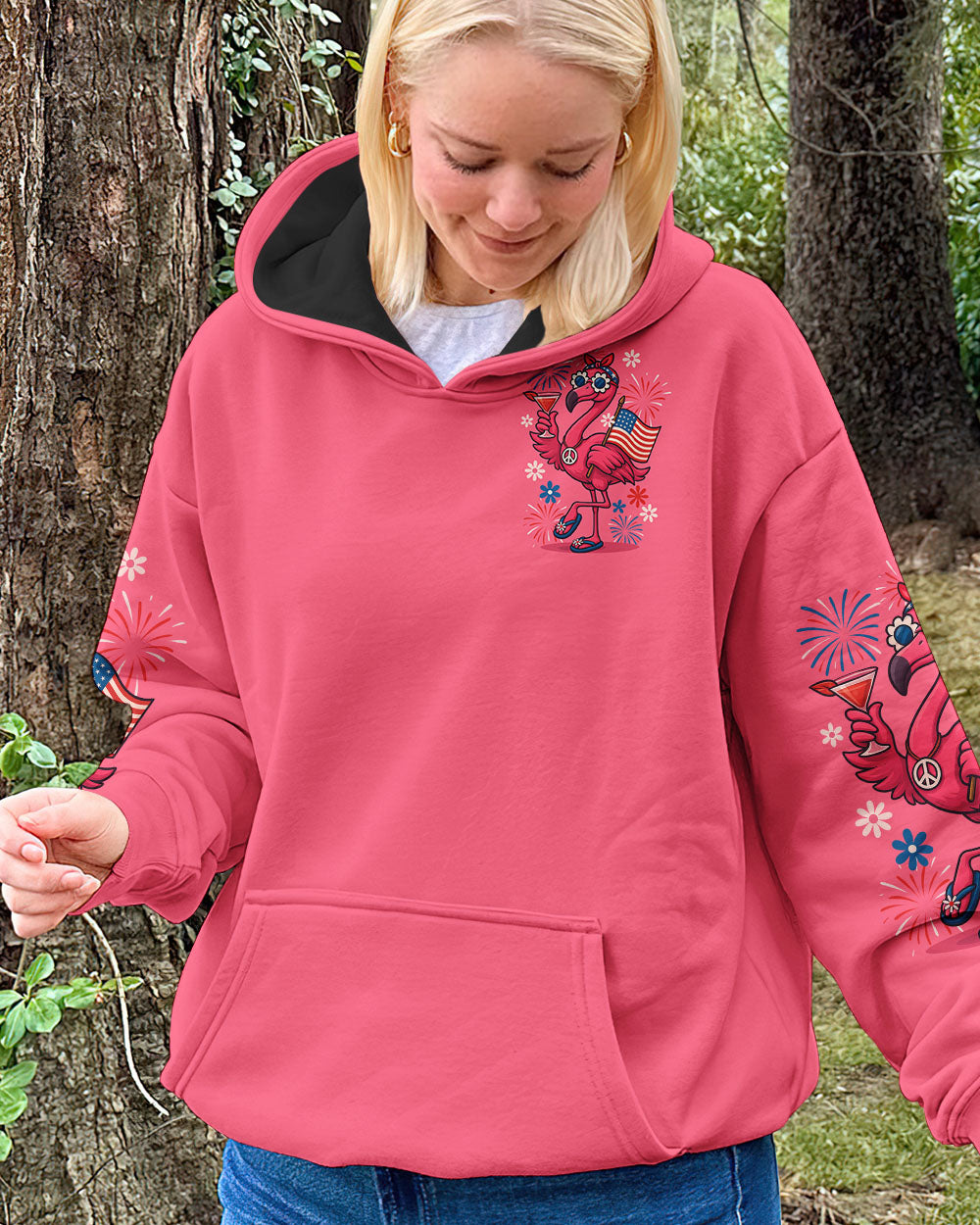 PRETTY IN PINK FLAMINGO ALL OVER PRINT - TYQY1504259