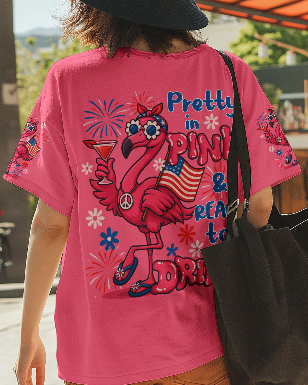 PRETTY IN PINK FLAMINGO ALL OVER PRINT - TYQY1504259