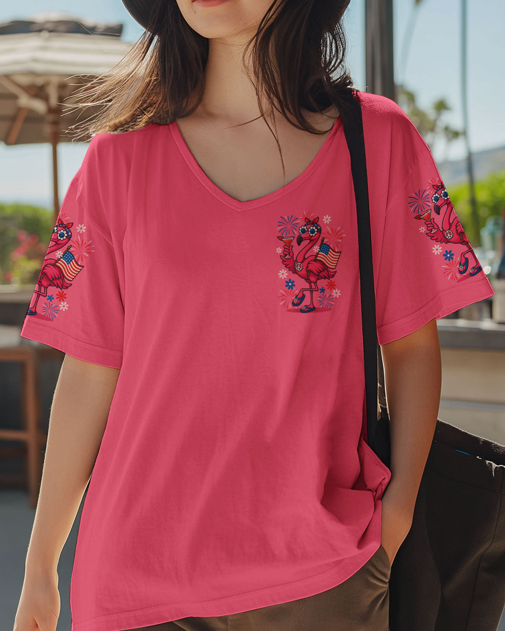 PRETTY IN PINK FLAMINGO ALL OVER PRINT - TYQY1504259