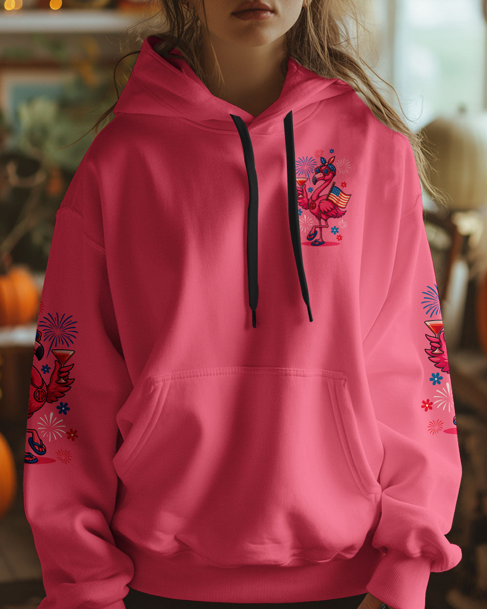 PRETTY IN PINK FLAMINGO ALL OVER PRINT - TYQY1505253