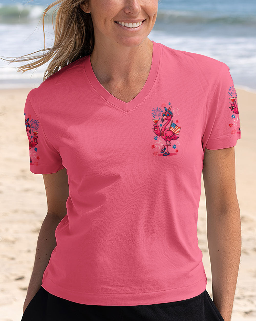 PRETTY IN PINK FLAMINGO ALL OVER PRINT - TYQY1505253