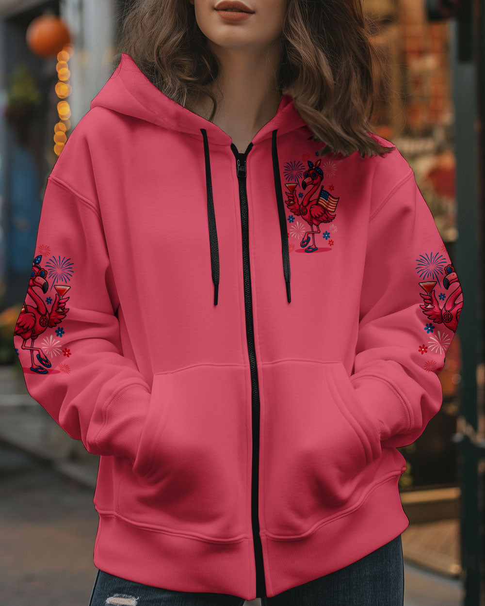 PRETTY IN PINK FLAMINGO ALL OVER PRINT - TYQY1505253
