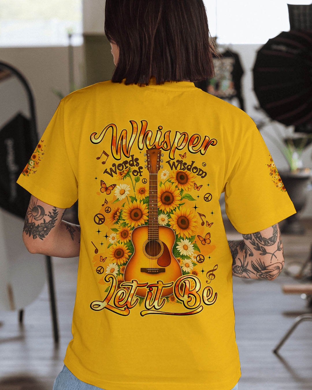 WHISPER WORDS OF WISDOM LET IT BE GUITAR ALL OVER PRINT - TYQY1509251