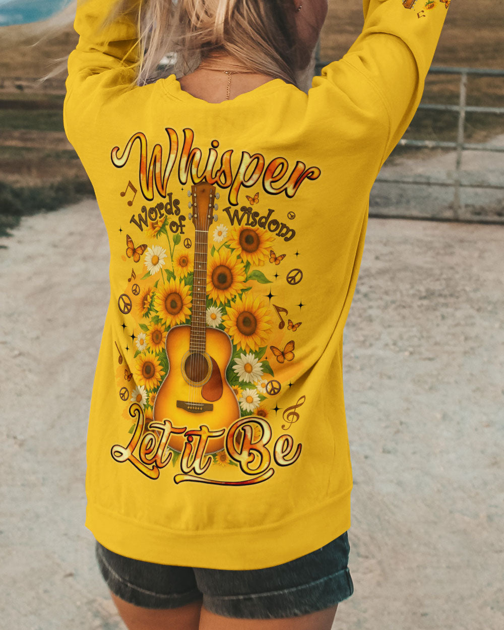 WHISPER WORDS OF WISDOM LET IT BE GUITAR ALL OVER PRINT - TYQY1509251