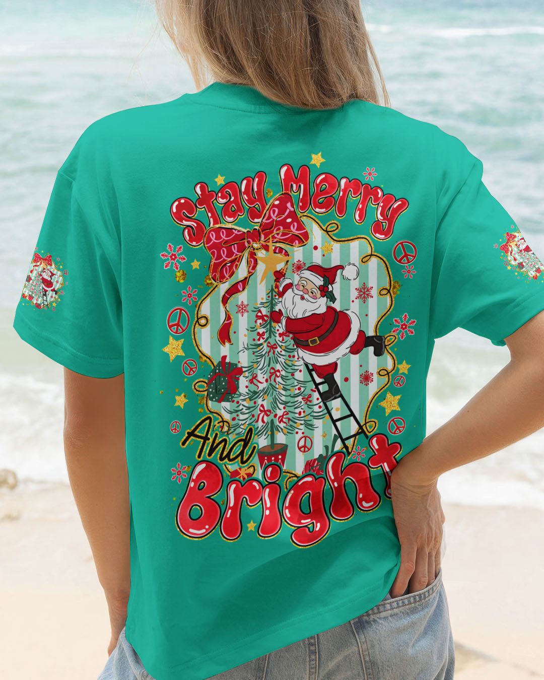 STAY MERRY AND BRIGHT CHRISTMAS ALL OVER PRINT - TYQY1511252