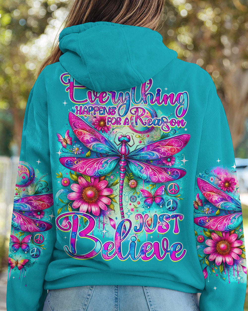 JUST BELIEVE DRAGONFLY ALL OVER PRINT - TYQY1512233