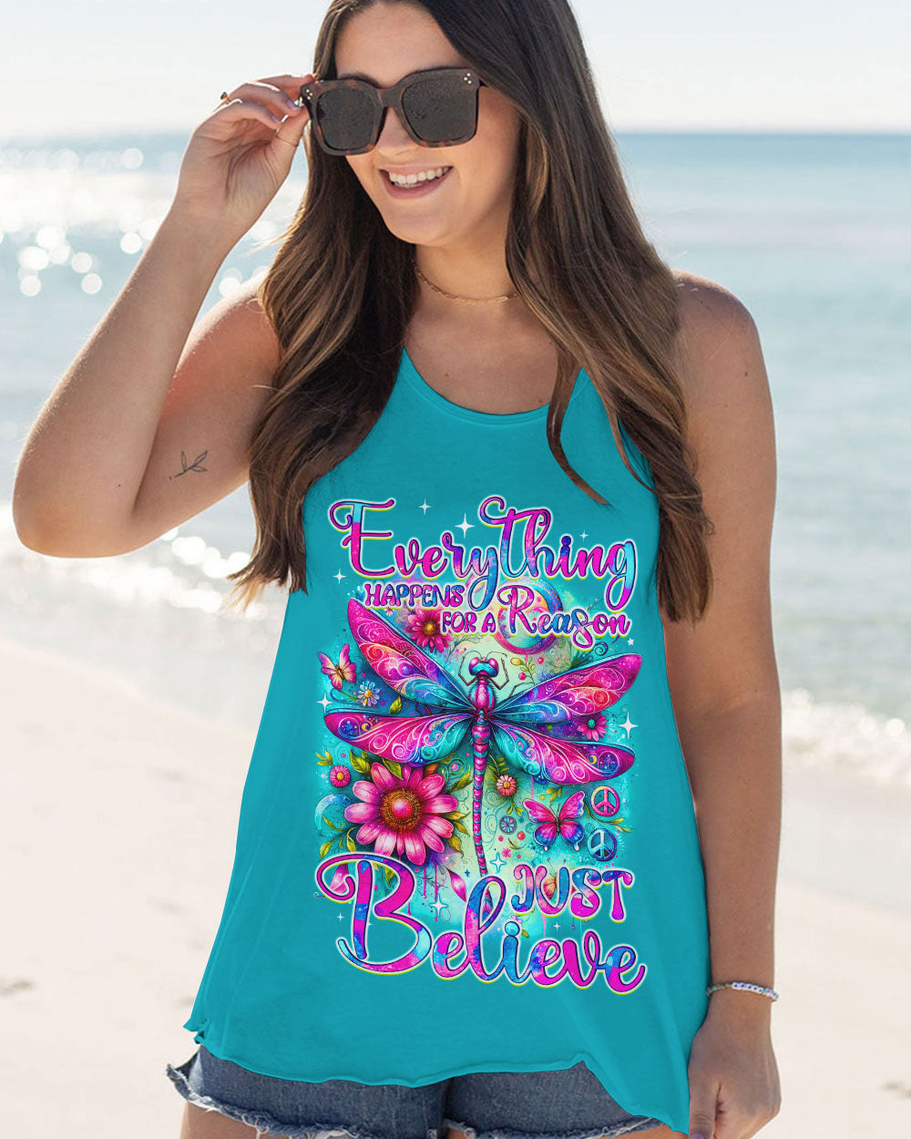 JUST BELIEVE DRAGONFLY ALL OVER PRINT - TYQY1512233