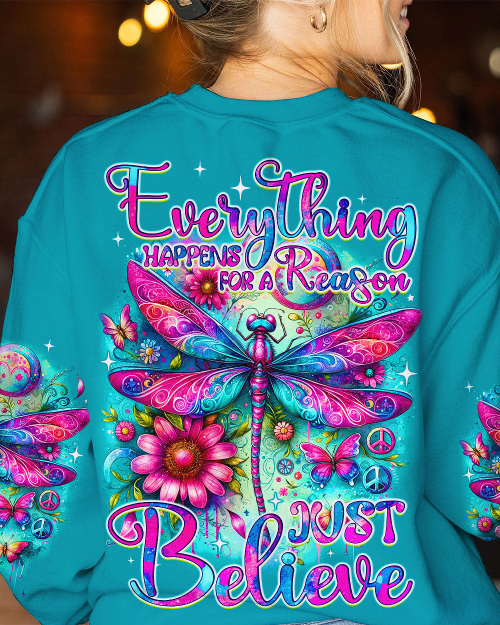 JUST BELIEVE DRAGONFLY ALL OVER PRINT - TYQY1512233