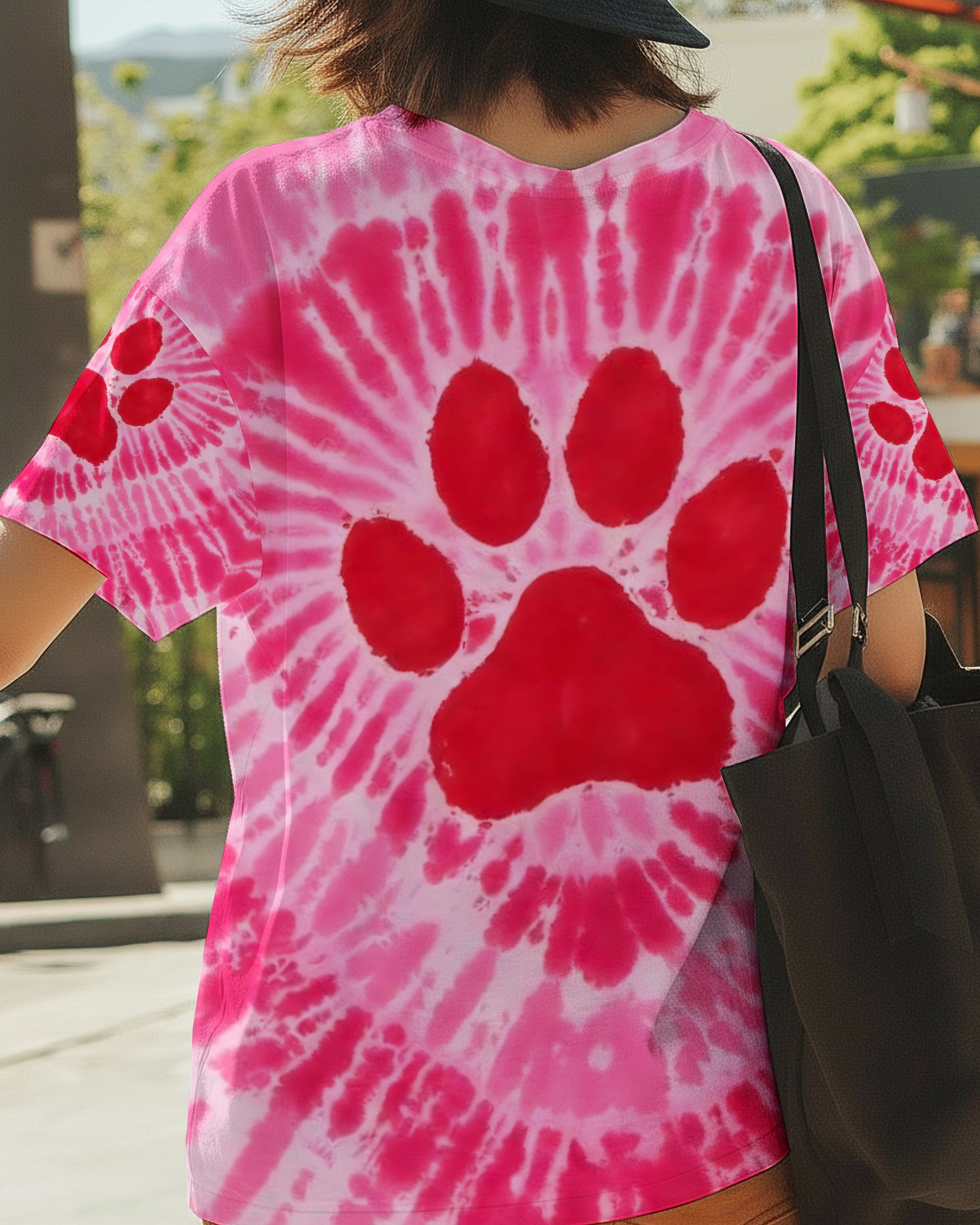 PAW PINK TIE DYE ALL OVER PRINT - TYQY1512251