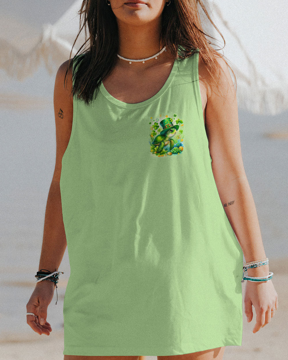 BE YOU THE WORLD WILL ADJUST TURTLE PATRICK'S DAY ALL OVER PRINT - TYQY1601243
